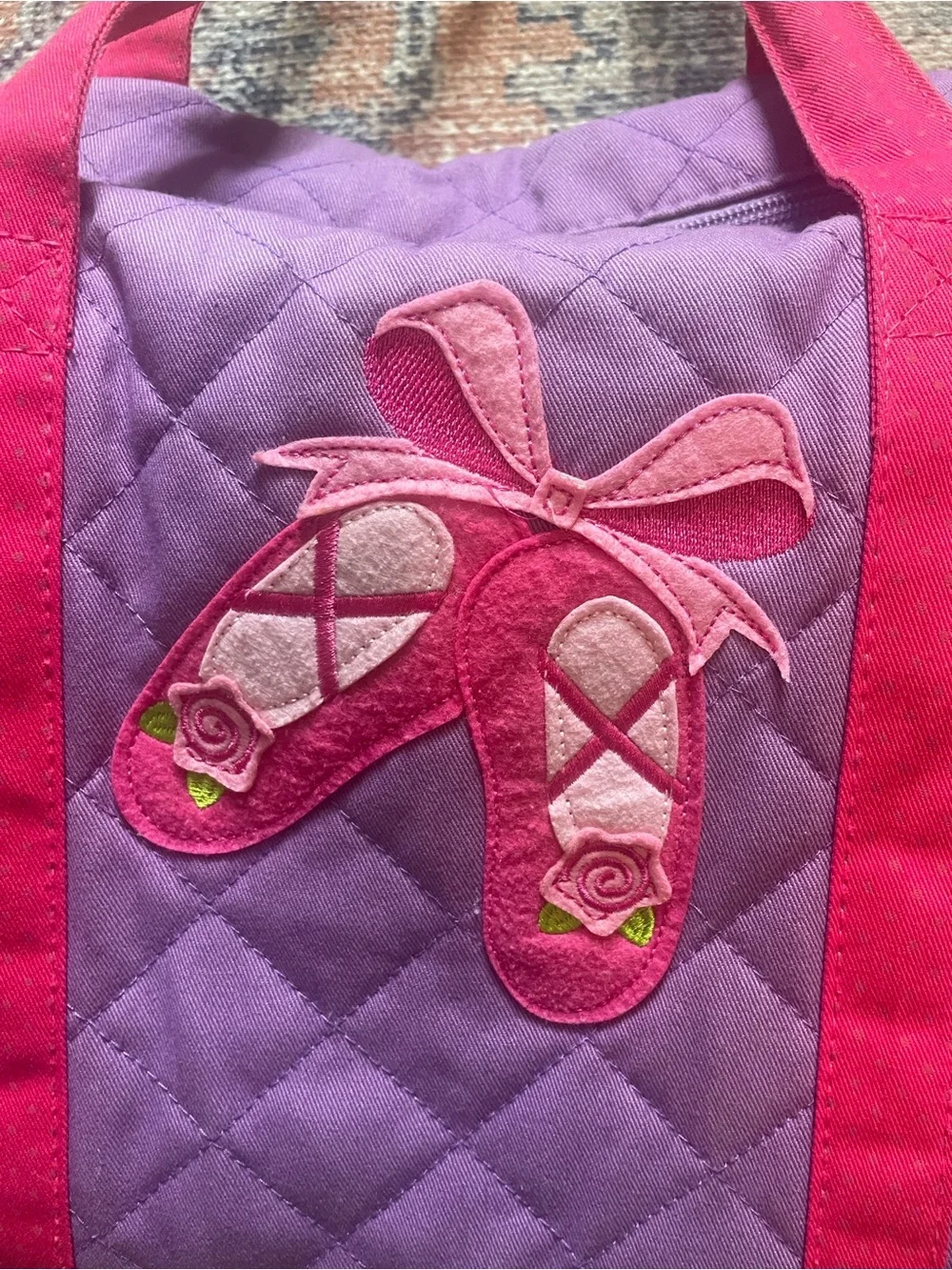 Stephen Joseph Ballet Quilted Duffel Bag